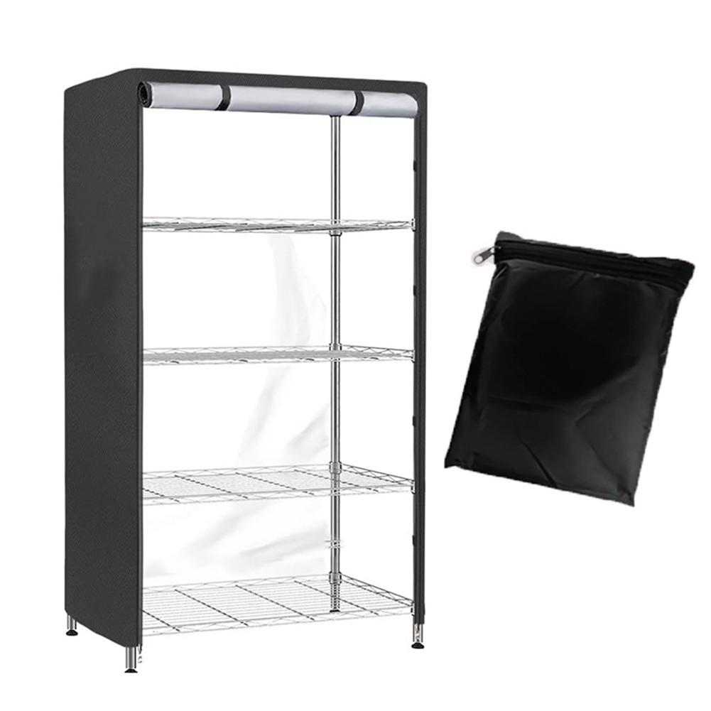 Cover Shelving Unit Storage Way Zippers Wind Straps