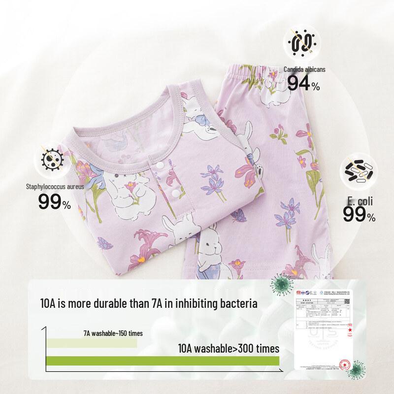 Baby Summer Sleeveless Cotton Vest & Shorts Set