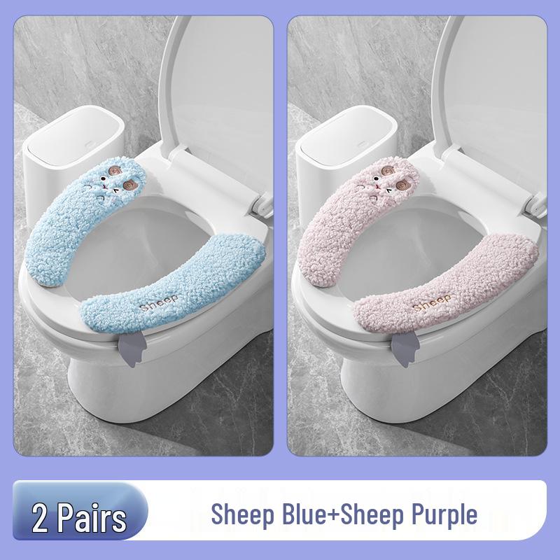 Universelles Cartoon Verdicktes Toilettensitzkissen - Warme Klebepads