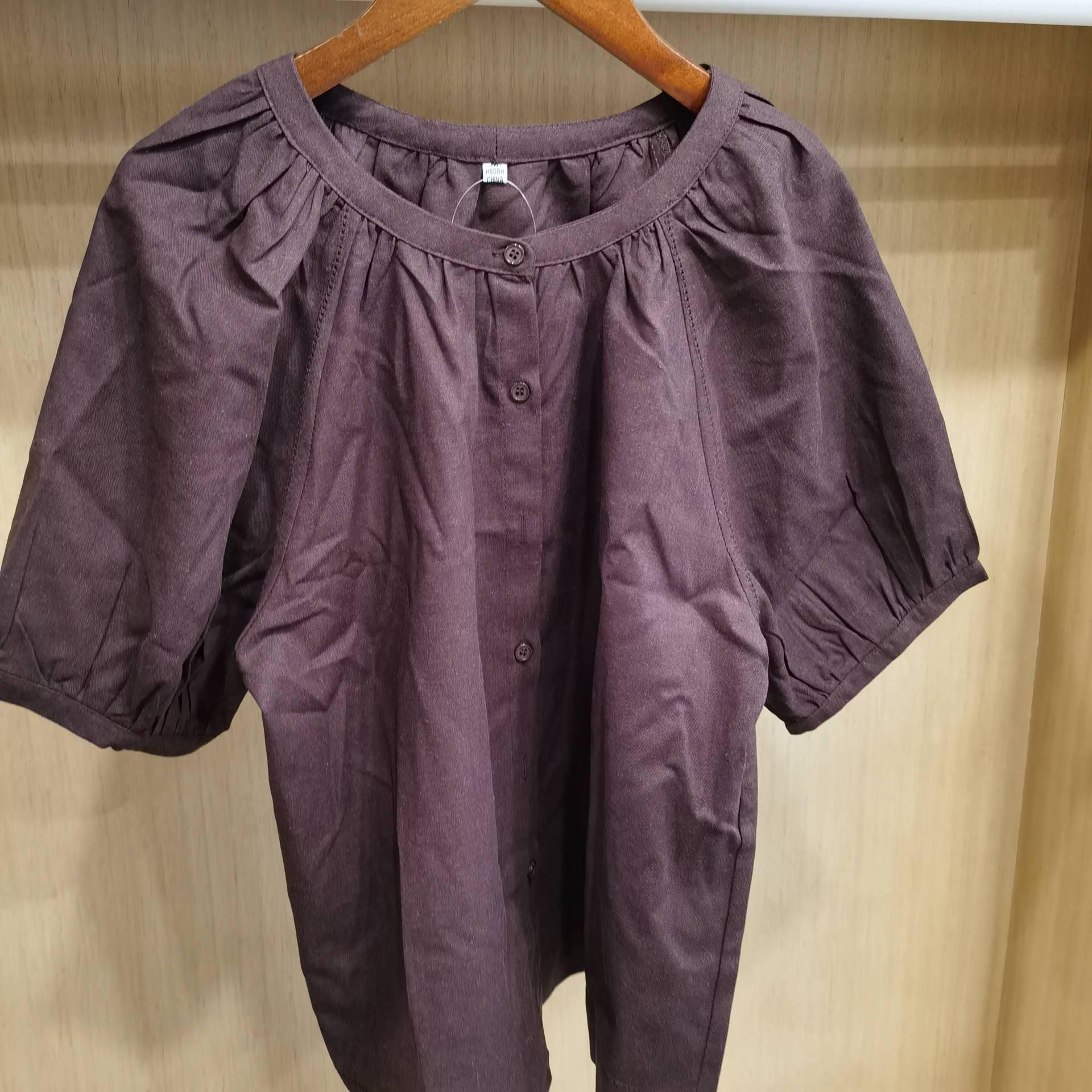 

Женская блузка из смесового льна с пышными рукавами и плиссировкой - Коллекция весна/лето Medium