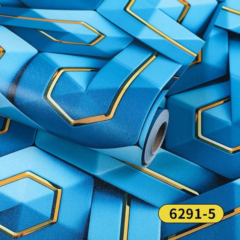 3D Geometrisk Självhäftande PVC Dra & Klistra Tapet Modern Texturerad Dekor för Vardagsrum, Sovrum, Hemma-kontor | Lätt Avtagbar Väggdekal