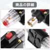 uxcell Car Circuit Breaker with Manual Reset Inline Fuse Holder Protection DC - 48V 100A Black Red 1 Set