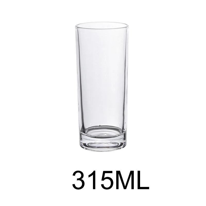 130-315ML Glass Water Cup Transparent Drinking Glasses for Juice Beer Iced Coffee Mugs Drinkware Household Straight Glass Cup