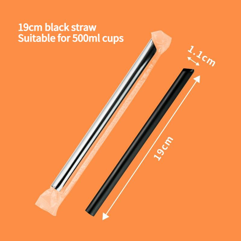 90mm Mouth Commercial PP Injection Cups  Disposable Milk Tea Cups with Lids Thickened High Transparent Plastic Drink CupsLarge Caliber Straws