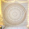 VIKAMA Mandala Abstract Floral Tapestry In Bohemian Style Suitable For Guesthouse Living Rooms Bedrooms And Home Decor