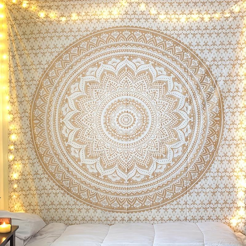 VIKAMA Mandala Abstract Floral Tapestry In Bohemian Style Suitable For Guesthouse Living Rooms Bedrooms And Home Decor