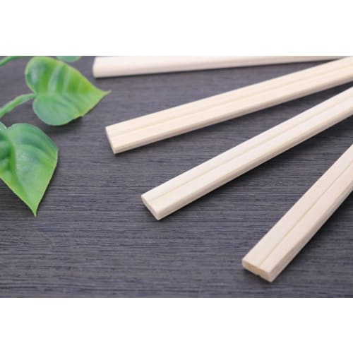 Yoshii Shoji Japanese-Made Cypress Genroku Chopsticks, 21cm, 50 Pairs, Poly Bag, Kaiseki Style, Restaurant Use, YOS-041
