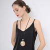 Necklace Atmospheric Geometric Round Long Stylish Simple Alloy Sweater Chain