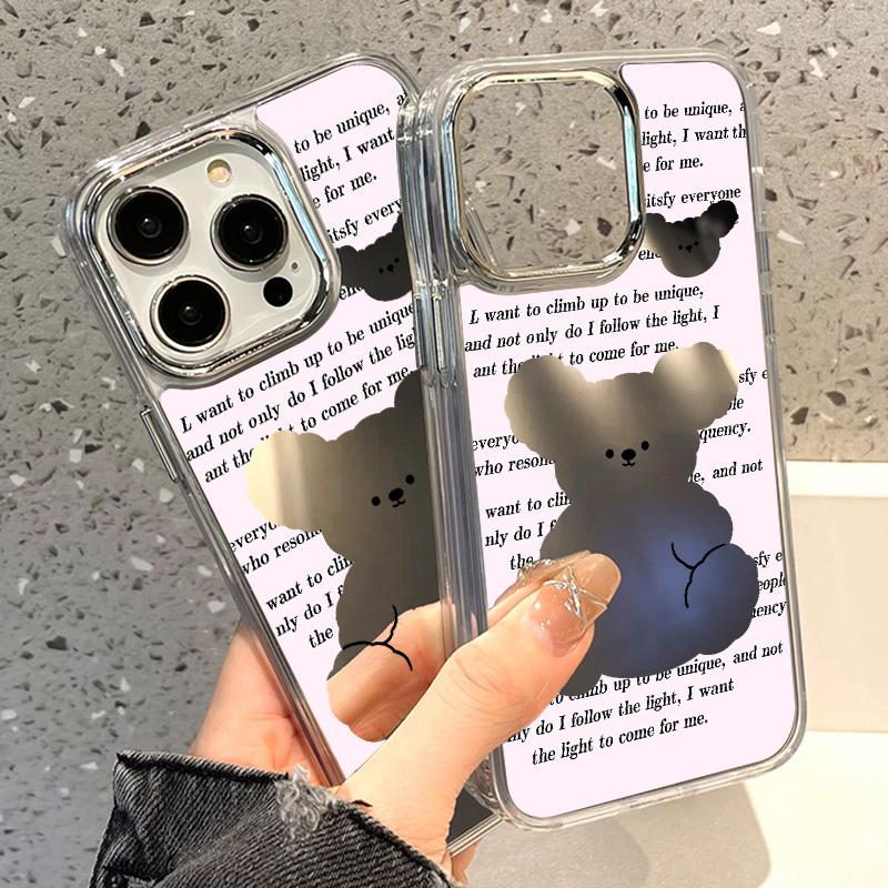 Mobile Phone Cases for iPhone 11 13 XR 15 Pro Max 12 14 Pro Max Case iPhone 16 XS Max Mirror Protective Case Mirror Exquisite Cartoon Waterproof
