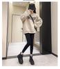Women's High-Top White Velvet Leather Sneakers, 2023 Trendy Thick-Soled Platform for Height Enhancement