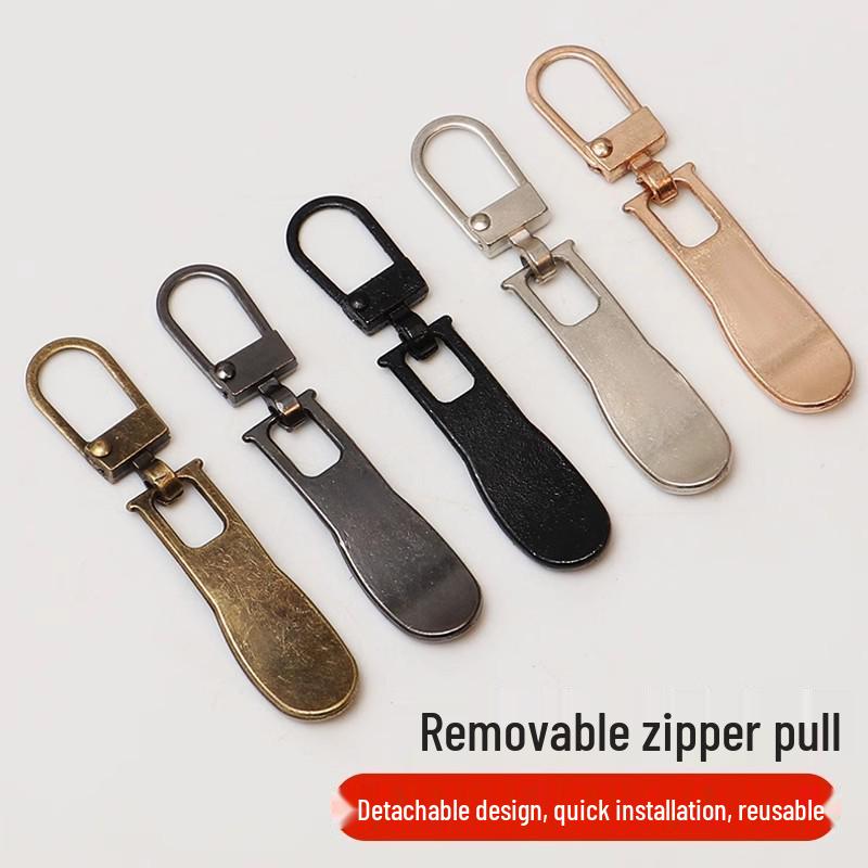 Universal Detachable Zipper Puller for Jackets and Bags