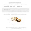 Gold Tone Geometric Leopard Print Layered Open Cuff Bracelet Minimalist Vintage Style Womens Fashion Jewelry