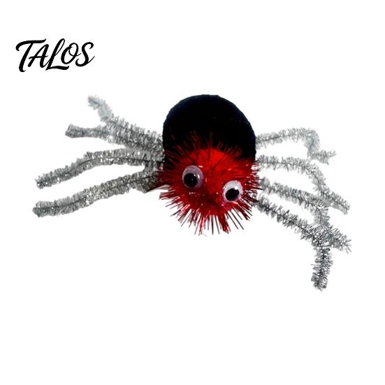 Kids Halloween Gift Ideas Spider Hair Clips for Girls Women, Cute Furry Barrettes, Stage Performance Ornaments Tinsel Fluffy Pom Accessory Parties