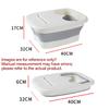 Foldable Footbath Massage Bucket Pedicure Bucket Folding Basin Foot Bowl Plastic Tub Spa Foot Bath Bathtub BXLP02