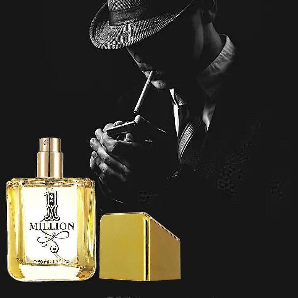 Profumo Gold Million 50ml Lunga Durata Fresca Fragranza Legnosa Acqua di Colonia per Uomo