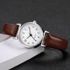 Women Watch Simple Leather Band Analog Quartz Wristwatch for Ladies Clock