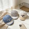 Kids Quick Dry Hat 50-54cm 2-8 Years Spring Summer Letter C Baseball Cap Boys Stylish Cap Girls Breathable Sun Hat Toddler