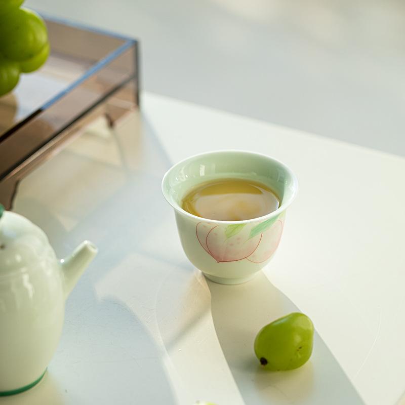 Hand-painted Tea Cup Japanese Ceramic Teacup Master Cup Small Tasting Personal Tea Mug Chinese Gongfu Kung Fu Household Teaware