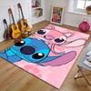 1pc S-Stitch Design Printed Area Rug Carpet for Bedroom Living Room Home Decor Rugs Mat Non Slip Mat Rug for Bedside