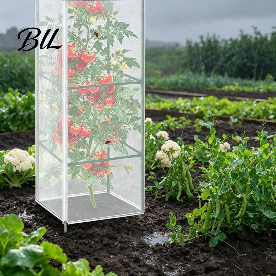 Vegetable Garden Protection Cage Tomato Plant Cover Netting for Square Cage, Bird with Organic Fruit Tree Insect Barrier Zipper, Barrier, Mesh Covers