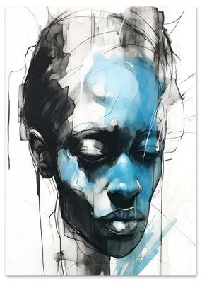 Poster Face Portrait Abstraction