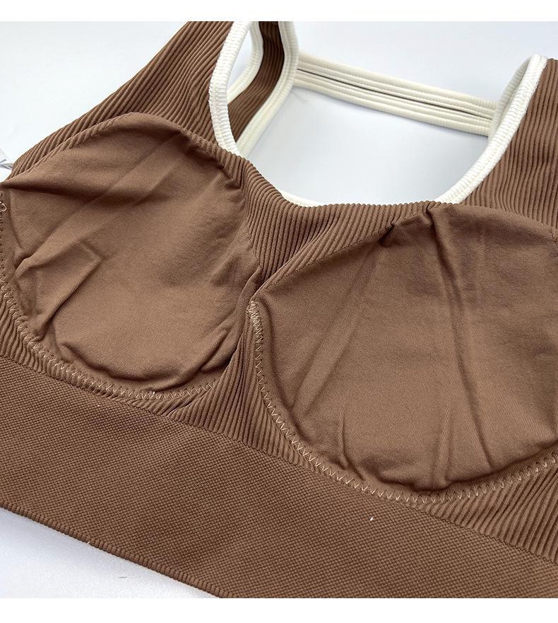 Yuka Lian Women's Shockproof One-Piece Cross-Border Yoga Vest & Fitness Bra