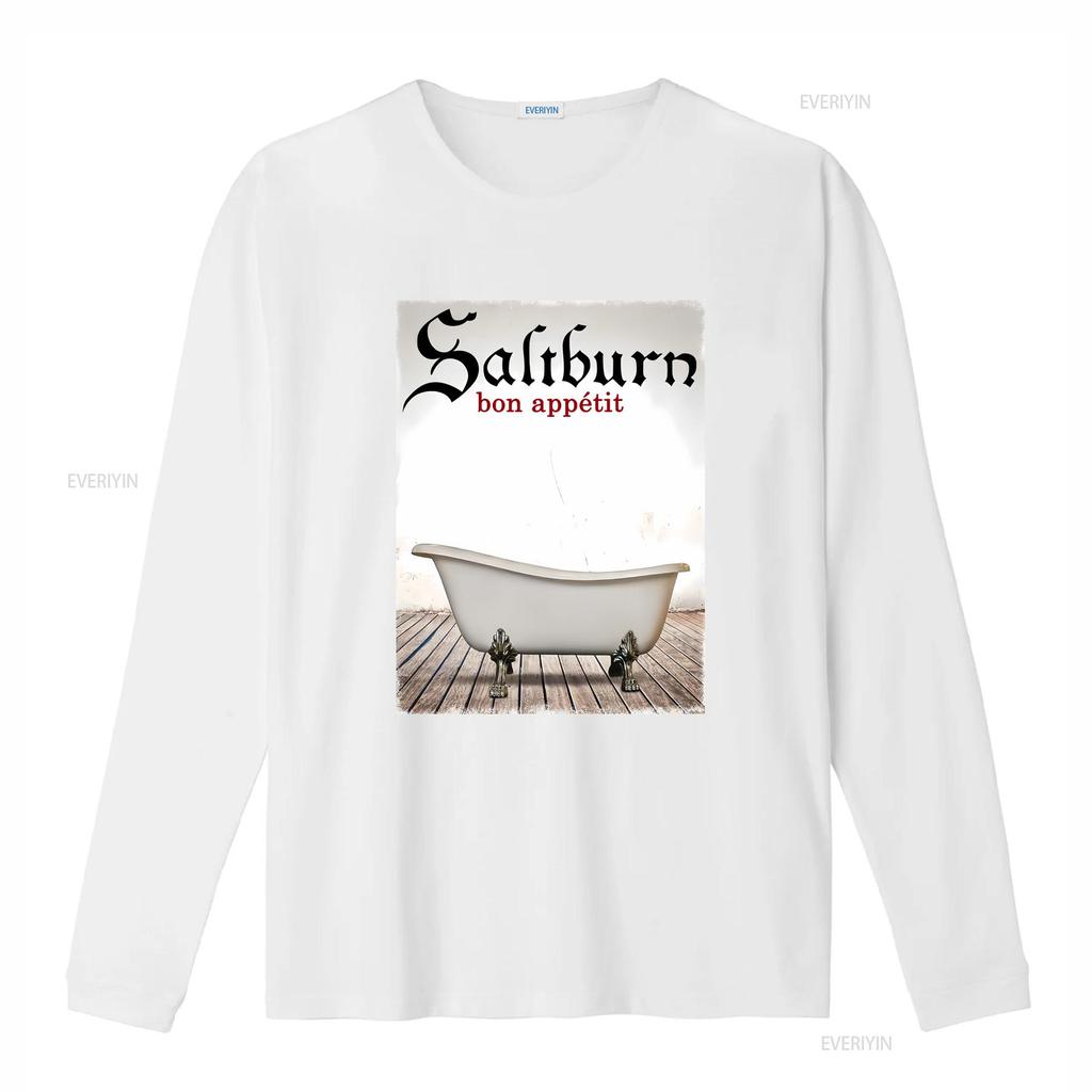 Saltburn 'Bon Appétit' T Shirt vintage Washed Slightly Casual Breathable Soft Versatile Stretched fashion graphic