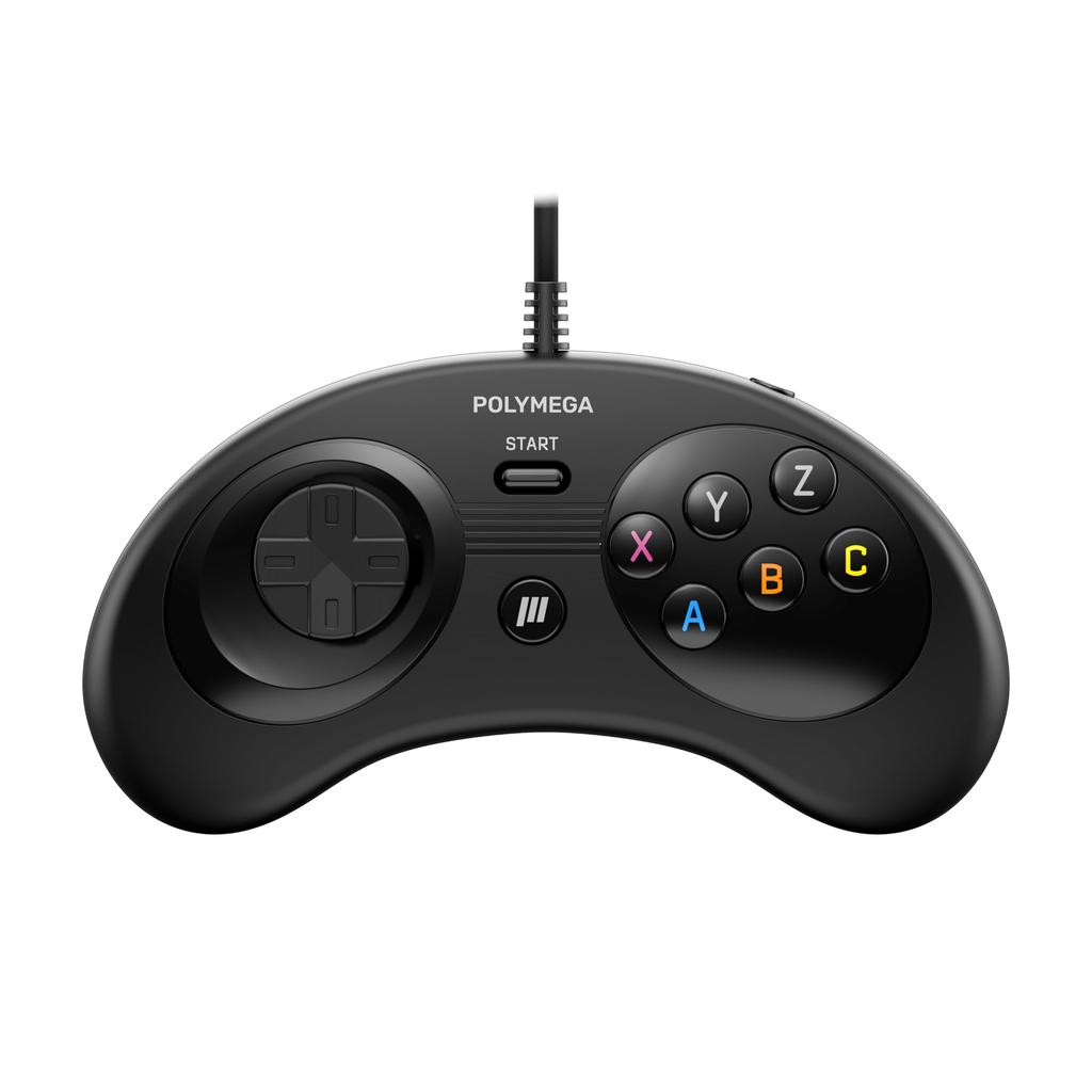 Polymega RC03 Mega-kompatibles Original-Port-kompatibles kabelgebundenes Game-Controller-Kabel Ausgestattet mit HOME-Taste Spezifikationen wie im Lieferumfang des EM03-Moduls enthalten