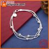 925 Sterling Silver Delicate Openwork Lucky Bead Bracelet for Women - Fashionable and Elegant Gift, Wedding Accessories