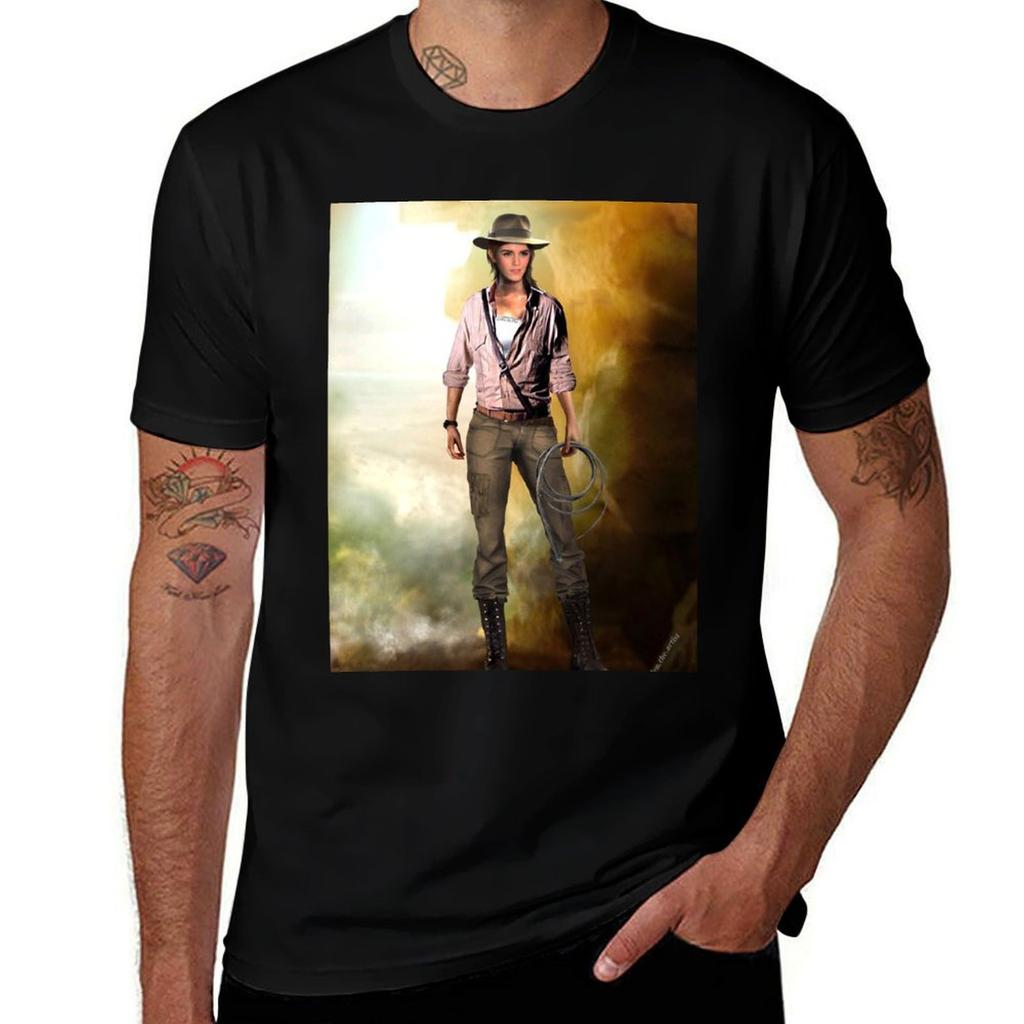 IndyEmma Jones TShirt Shirts Graphic Tee Customizeds Anime Tshirt Unisexs Clothing