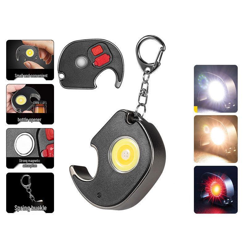 

Компактний водонепроникний багатофункціональний брелок: Самозахист, Зарядка, Магнітний Міні-ліхтарик