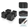 Anti-slip Bed Riser Table Riser Heavy Duty Bed Furniture Risers Set 4pcs Square Table Bed Frame Lift Supports Up To 5000lbs