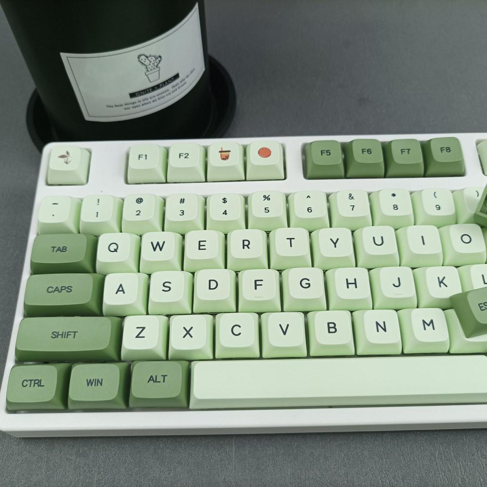 Xiaomi 124 Keys XDA Profile Keycap Matcha Keycap English Japanese Russian For MX Switch Mechanical keyboard Dye PBT Sublimation key Cap