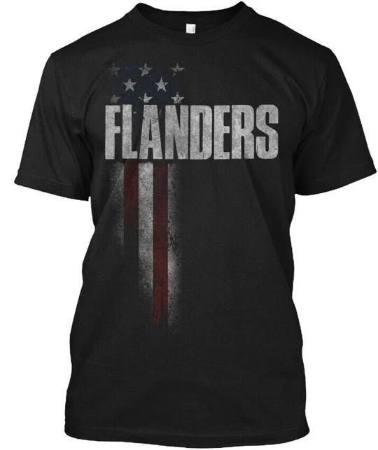 

Cool Flanders Family American Flag TTshirt Made in the USA Size S to 5XL 3XL