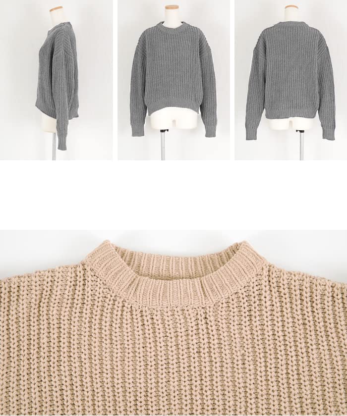 Yours Mohair Chunky Knit Pullover BAXU1215, Women's, Medium, Off-White