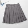 Original Japanese School Style A-Line Pleated Midi Skirt for Women