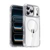 Transparent Magnetic Phone Case IPhone 17 Pro Max With Metal Camera Ring Shockproof TPU Cover Compatible MagSafe