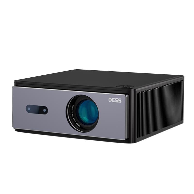 Dess C4 PRO 1080P Projector Full HD 4K 1300ANSI Projectors Video Smart TV for Home 32GB Movie Theater Beamer AI Off-Axis&E-Stand