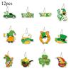 12pcs St. Patrick's Party Decoration Hang Tag Irish Festival Party Decoration Hang Tag Hang Card Party Hang Tag Party Decoration