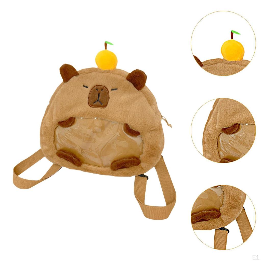 Capybara Backpack Stuffed Animal Bag Lovely Fashion Funny Cute Daypack Toy for Trips