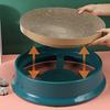 Cat Scratcher Bed with Replaceable Scratching Board Large Round Shape Scratch Resistant   Multifunction Cat Scratcher