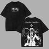 Hot Selling HUNTERHUNTER Shizuku Murasaki Print TShirt Unisex Vintage Washed Loose Top Casual Cotton New Summer Tee