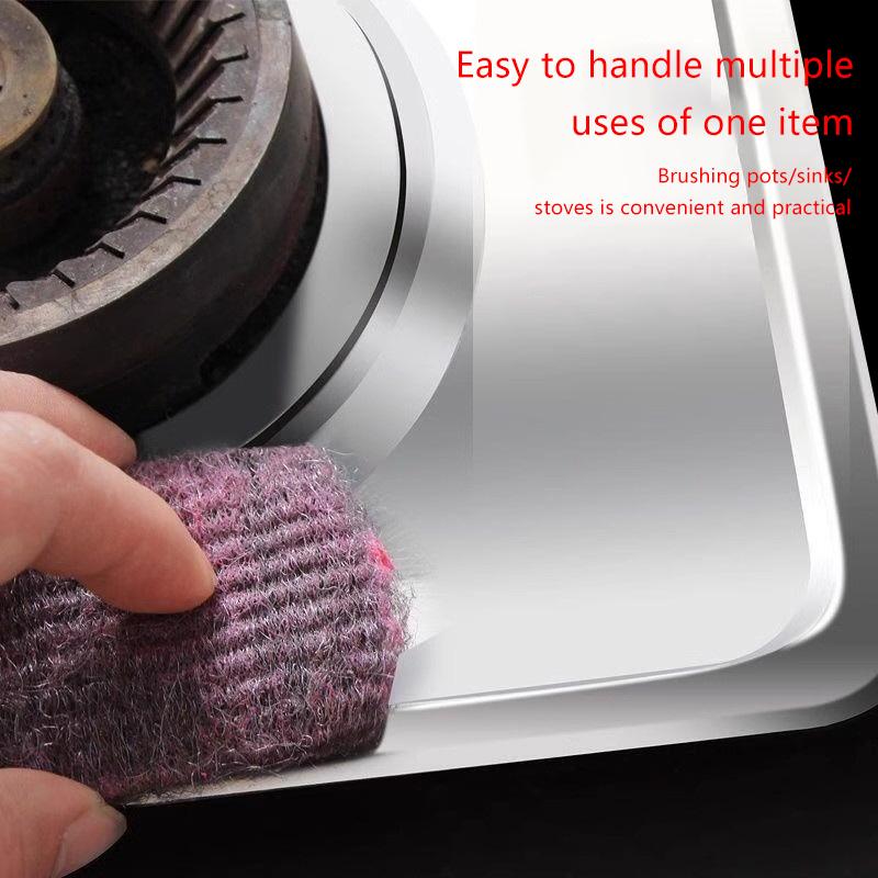 10Pcs Steel Wool Pads Rich Foam Utensil Cleaning Scrubber Scouring Pads Reusable Pre-Soaped Pad For Household Kitchen Cleaning