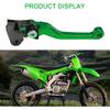 Motorcycle Brake Clutch Lever Pivot Levers Set Adjustable CNC for KX250F KX450F 2013-2018 KX250 2019-2020 Dirt Bike Green
