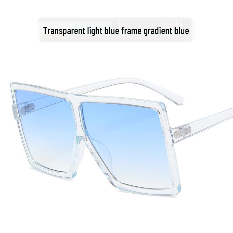 Stylowe Damskie Okulary Przeciwsłoneczne w Kwadratowej Oprawce z Metalowymi Zawiasami - Modny Europejski i Amerykański Design