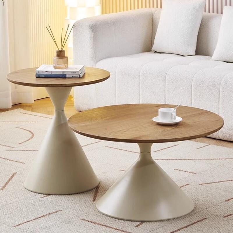 Donzhu Nordic Cream Style Round Coffee Table