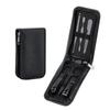 6-Piece Nail Clipper and File Set with Leather Case - Manicure Gift Kit