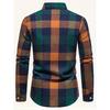 Spring and Autumn Men's Long Sleeved Button Up Shirt 3D Digital Printing for Casual Daily Entertainment and Fashion Design