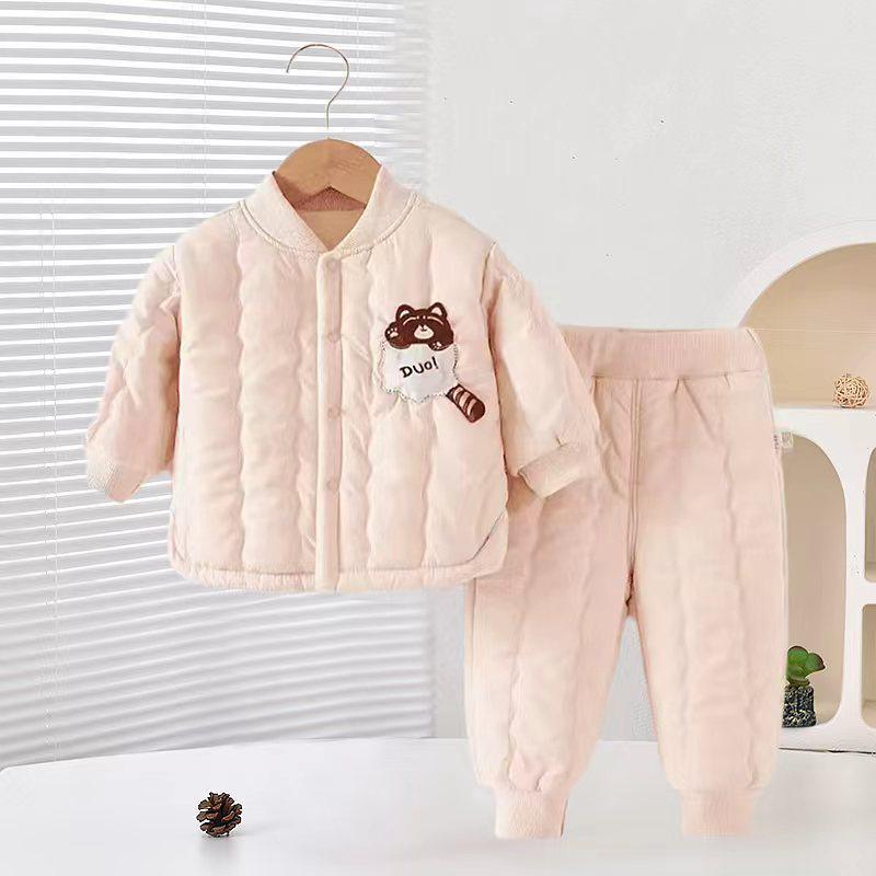 Ensemble Body & Vêtement d'extérieur Hiver Dessin Animé pour Bébé Nouveau-né Rampant