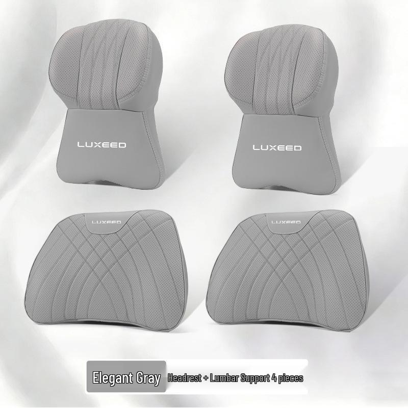 Zhijie V9/R7/S7/RX Universal 4-Season Car Headrest & Lumbar Cushion Set